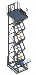 Ножничный строительный подъемник 2000 кг, 9 м Фото в Перми