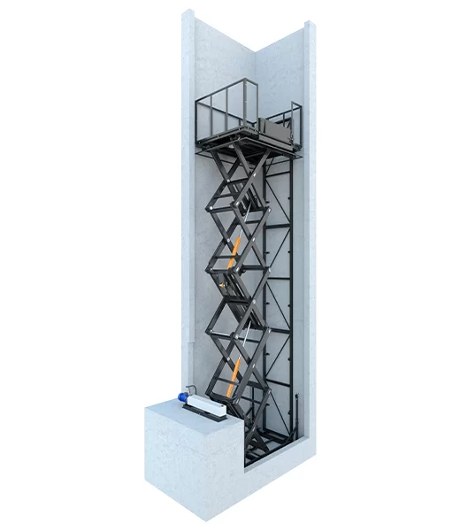 Стационарный ножничный подъемник 2000 кг, 12 м Фото в Перми